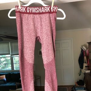 Gymshark ladies leggings, wine/white, very clean-no nicks